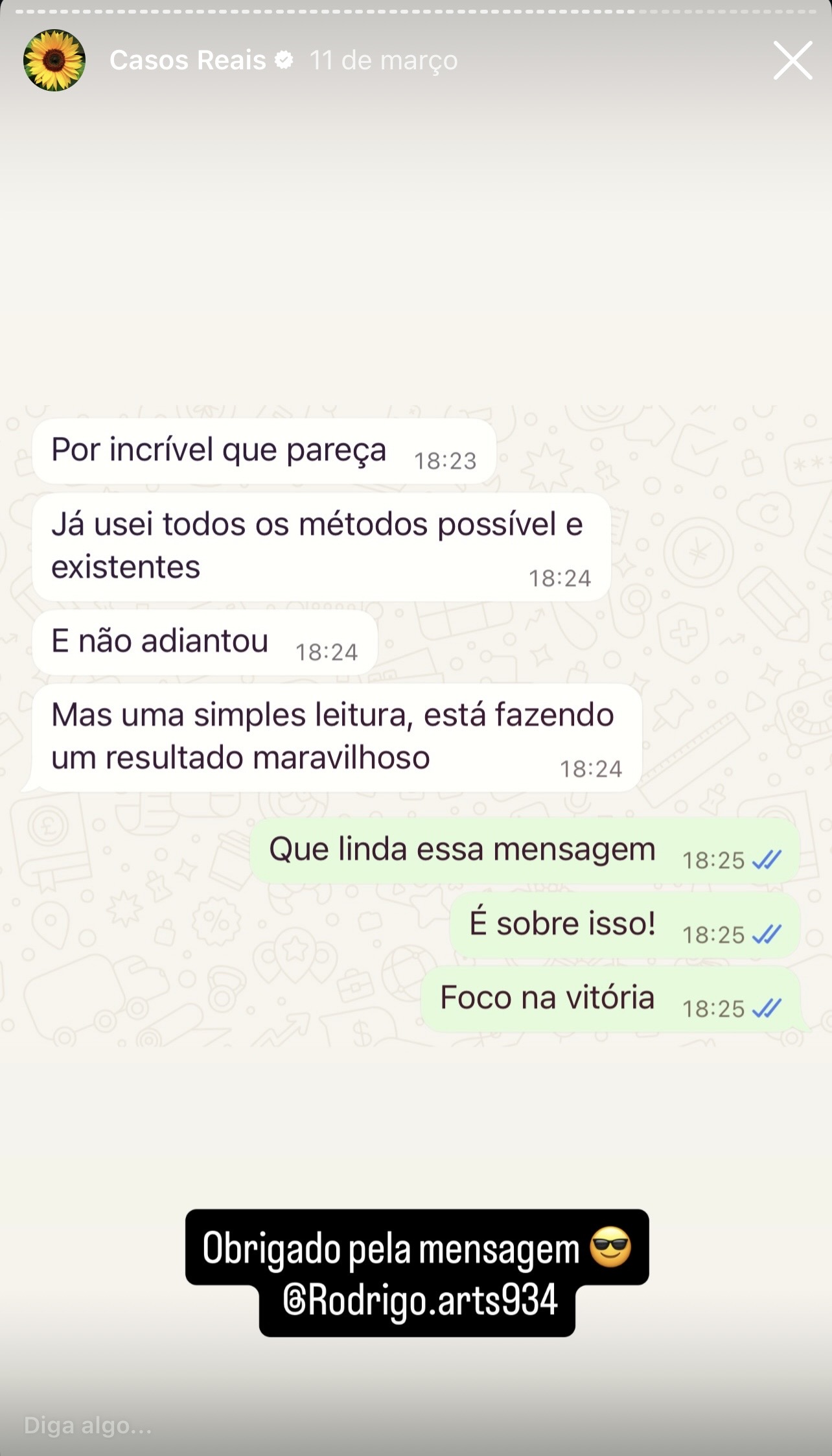 Depoimento 18: 'Já usei todos os métodos... Uma simples leitura está fazendo um resultado maravilhoso' - Rodrigo